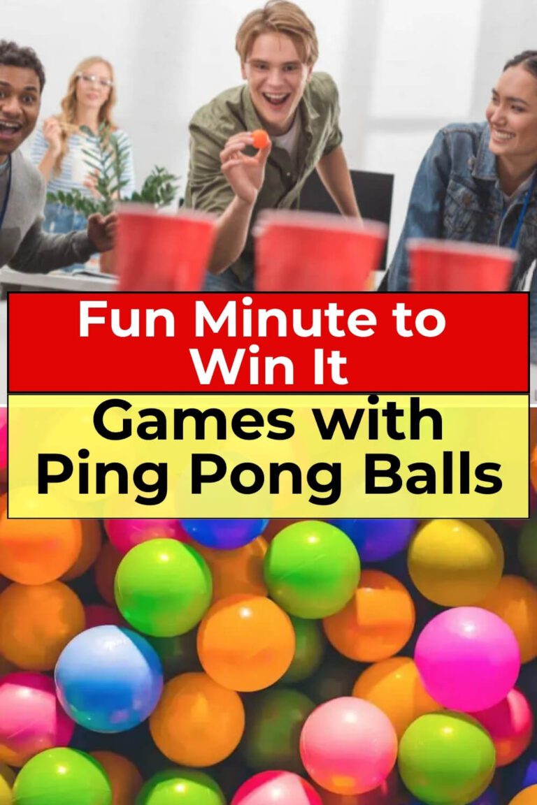 Fun Minute to Win It Games with Ping Pong Balls