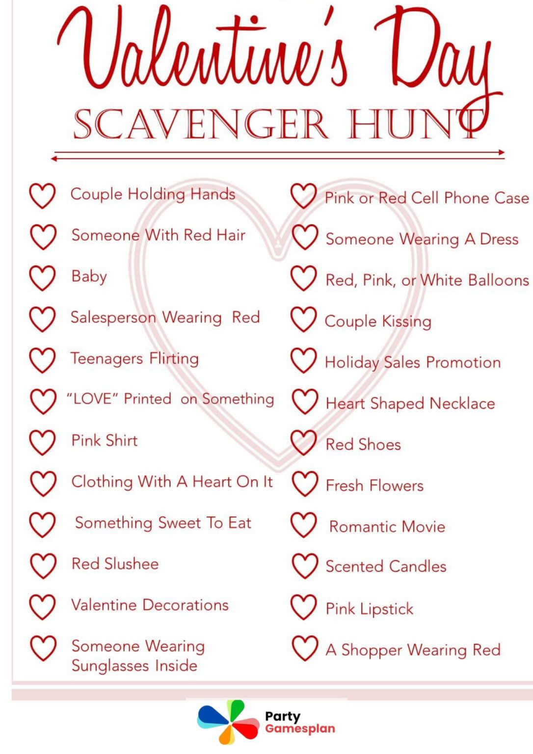 Fun Loving Printable Valentine Games for Adults