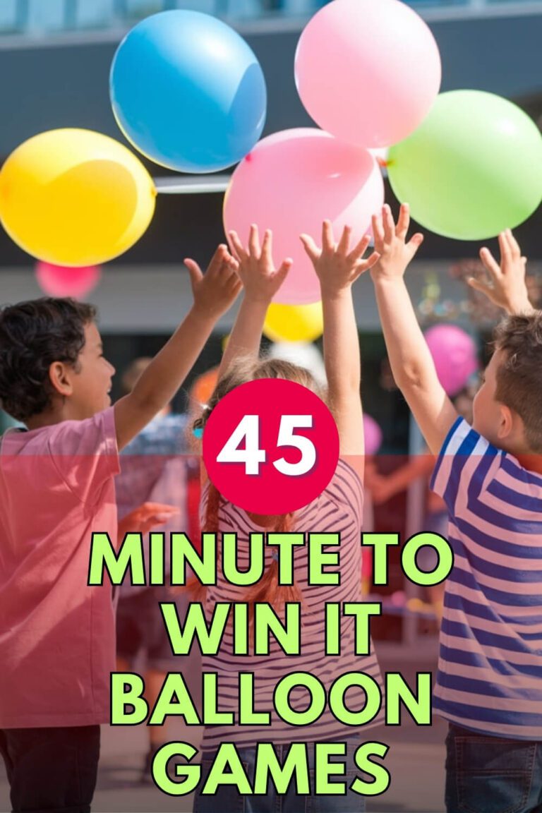 45 Minute to Win It Balloon Games