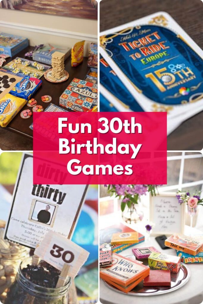 Fun 30th Birthday Gamesunny Minute to Win It Games