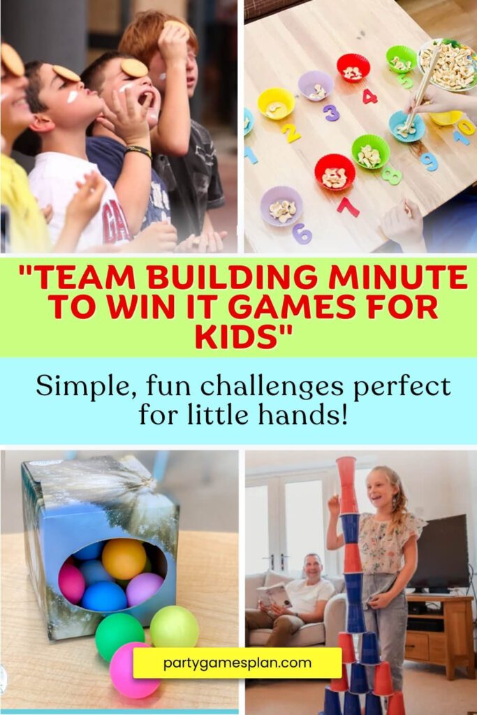 Team Building Minute to Win It Games for Kids Simple, fun challenges perfect for little hands!