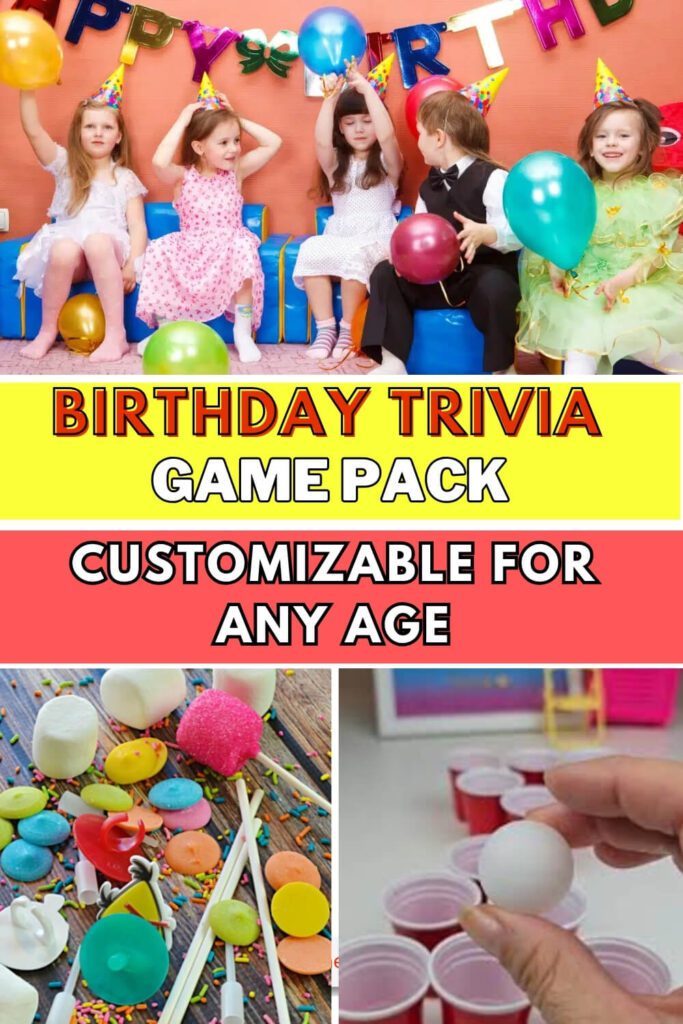 Birthday Trivia Game Pack