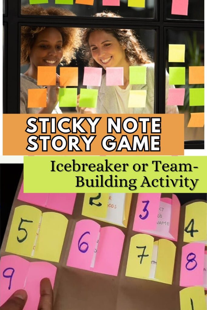 Sticky Note Story Game- Icebreaker or Team-Building Activity