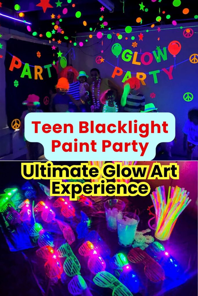 Teen Blacklight Paint Party _ Ultimate Glow Art Experience