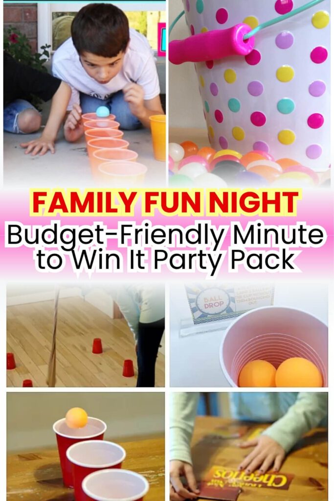 Family Fun Night _ Budget-Friendly Minute to Win It Party Pack