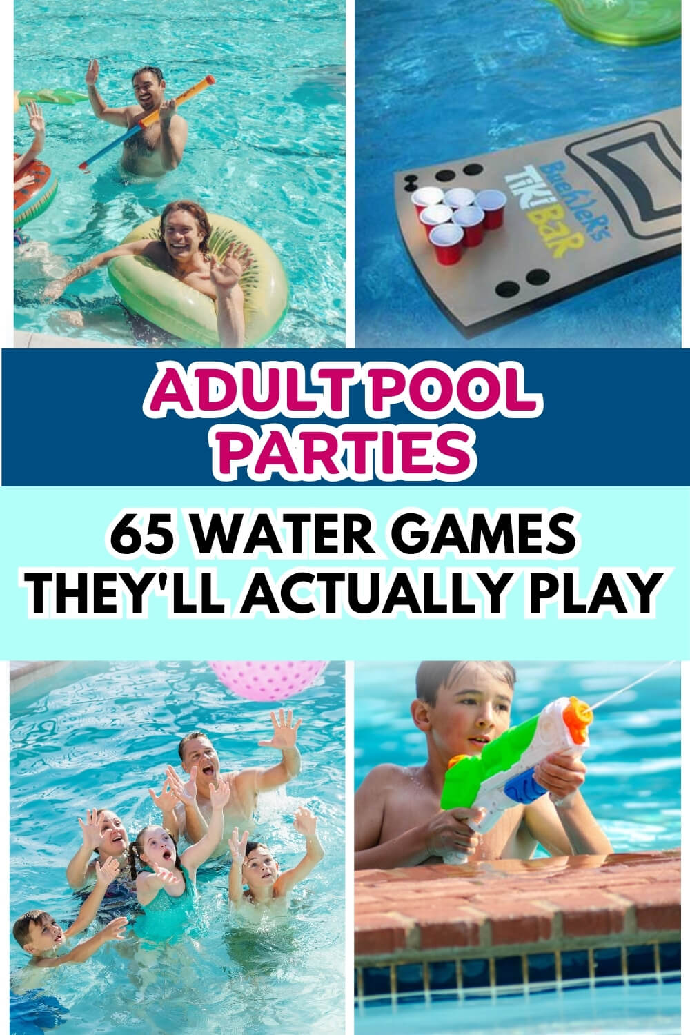 Epic Pool Party Ideas for Adults & Water Games