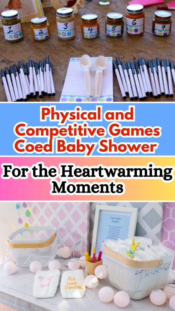 Physical and Competitive Games Coed Baby Shower _ For the Heartwarming Moments