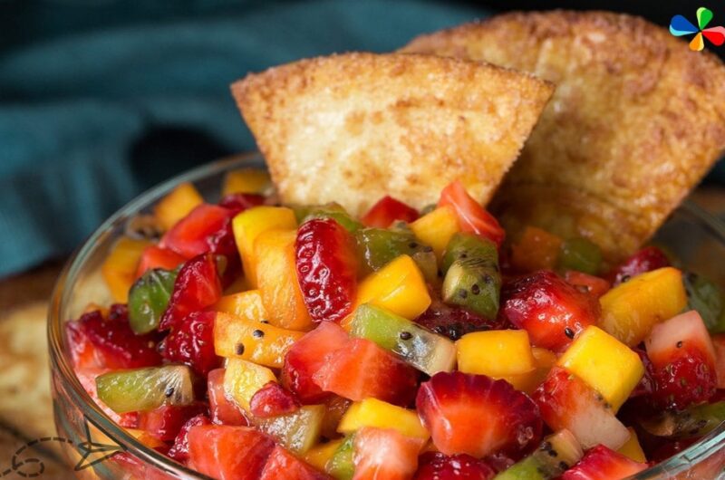 Fruit Salsa with Cinnamon Chips