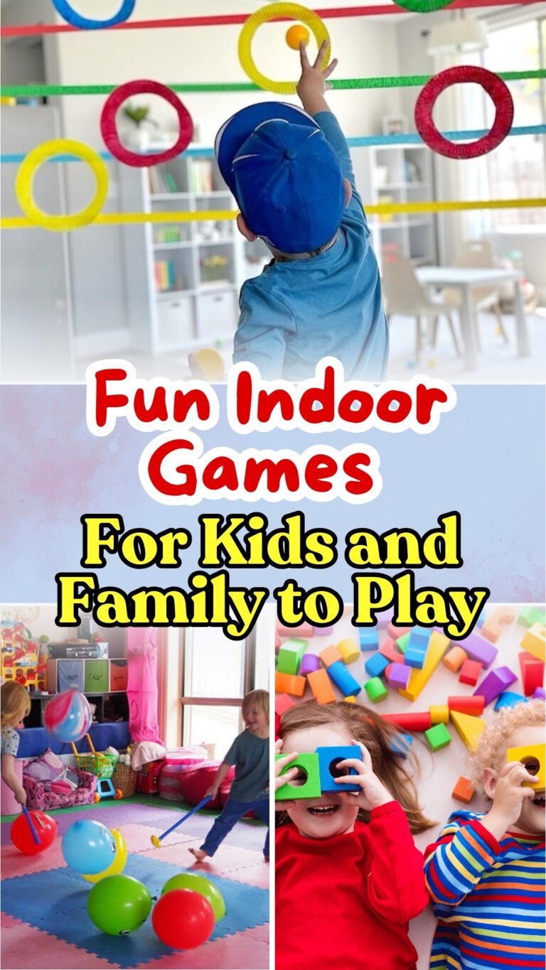 Fun Indoor Games for Kids and Family to Play